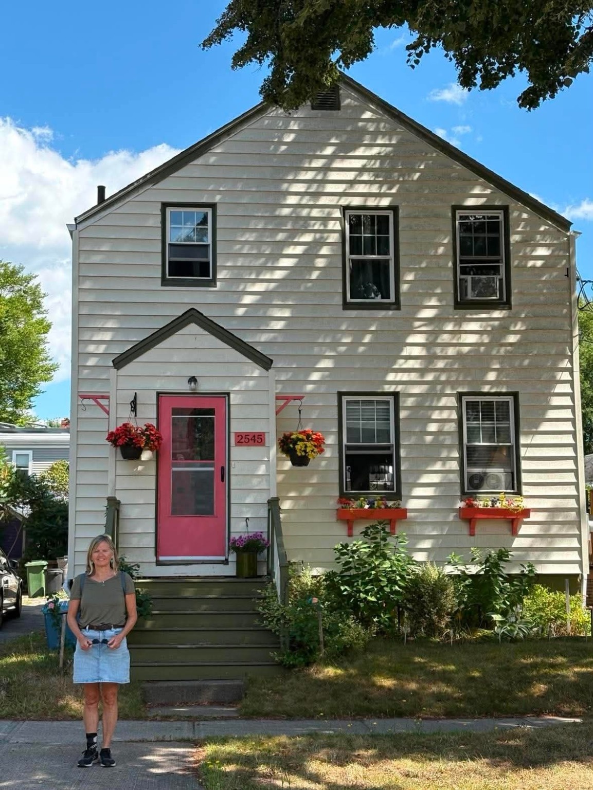 Sandra McCoy standing in front of 2545 Beech Street in Halifax