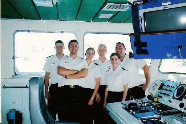 Brian Lefebvre as a naval officer