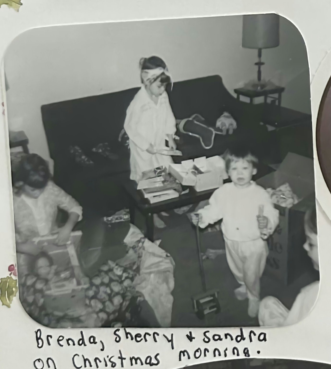Brenda, Cheryl Sherry, and Sandra Davies on Christmas morning