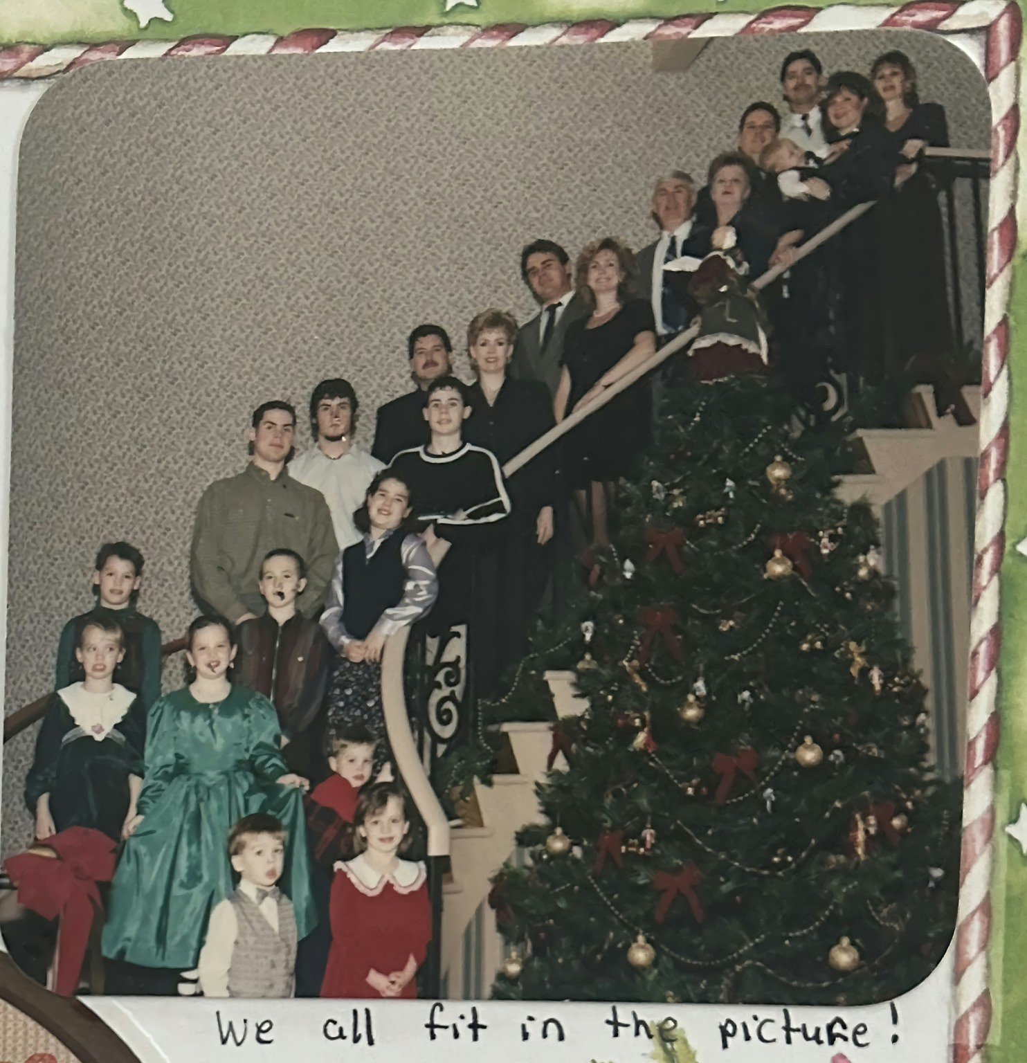 Large Davies family Christmas portrait