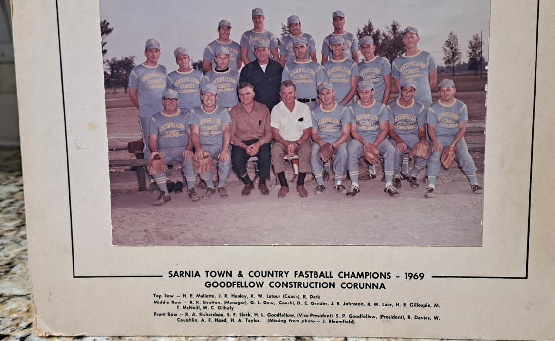 1969 Sarnia Town and Country fastball champions