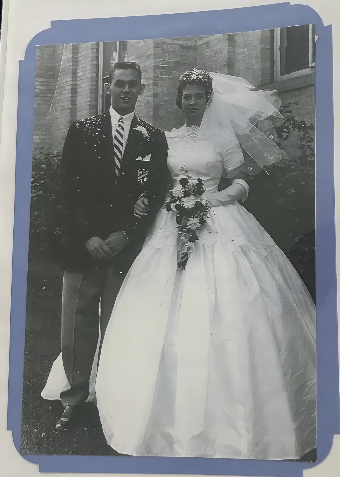 Bob and Donna Davies on their wedding day in 1957