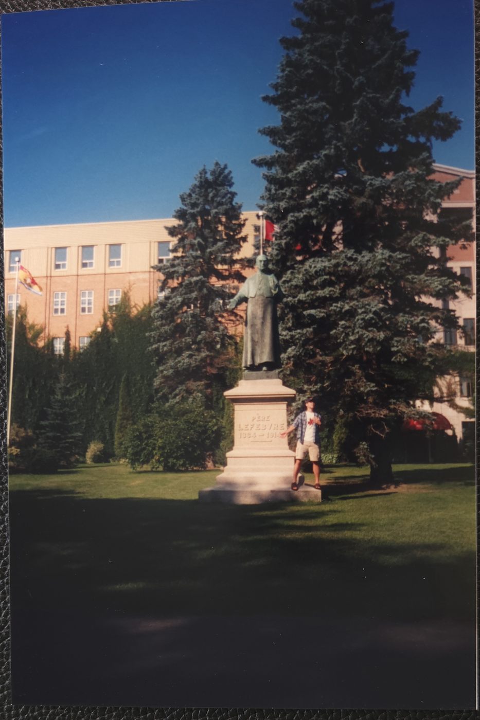 Pere Lefebvre statue seen while on PEI road trip - any connection?