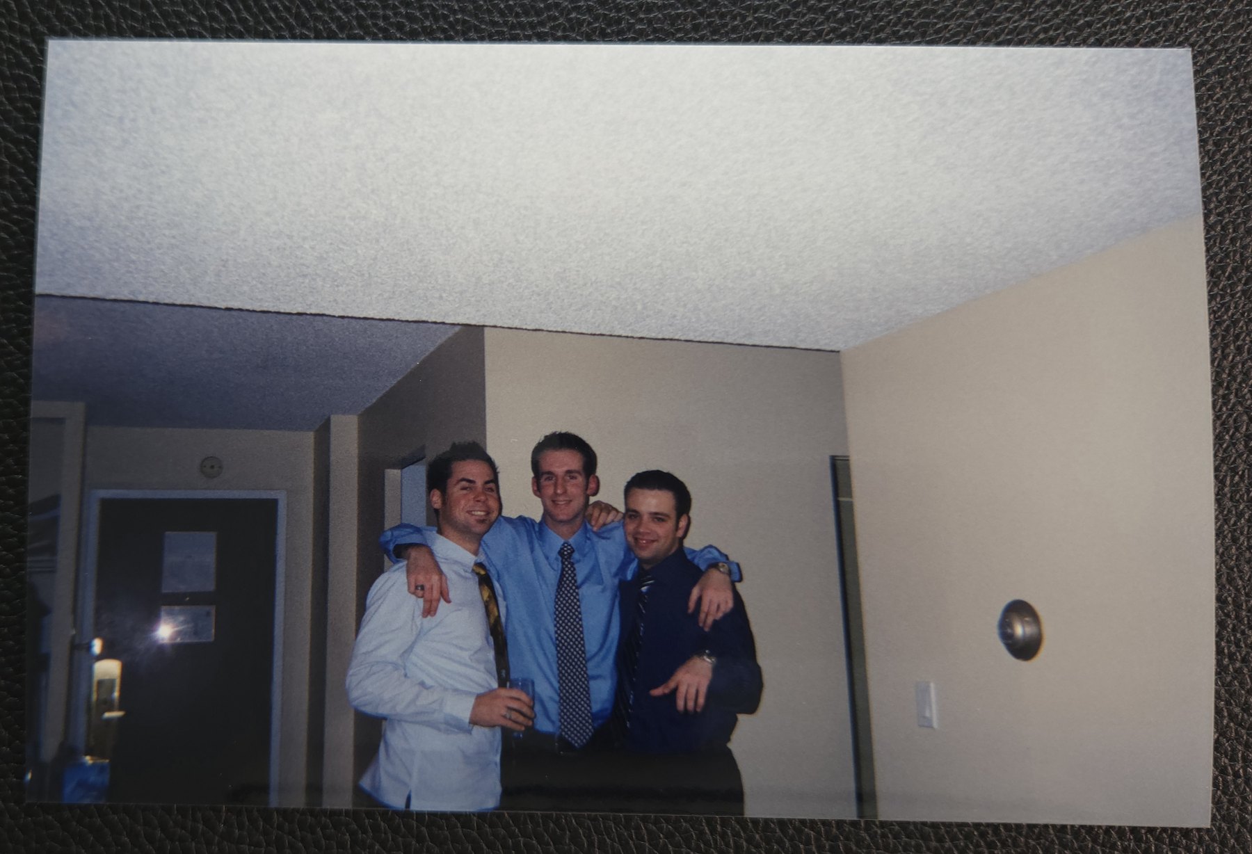 Brian Lefebvre, Blair and Sean Frankham together in Montreal around New Year in 2004